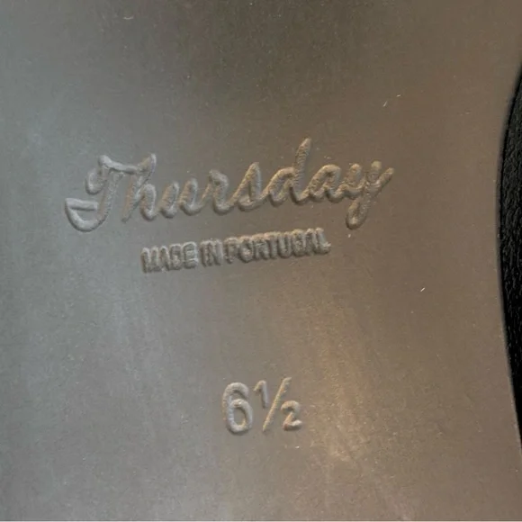 Thursday Boot Company Eden Full Grain Leather Classic Black Slip-on Loafers 6.5 - Picture 9 of 14